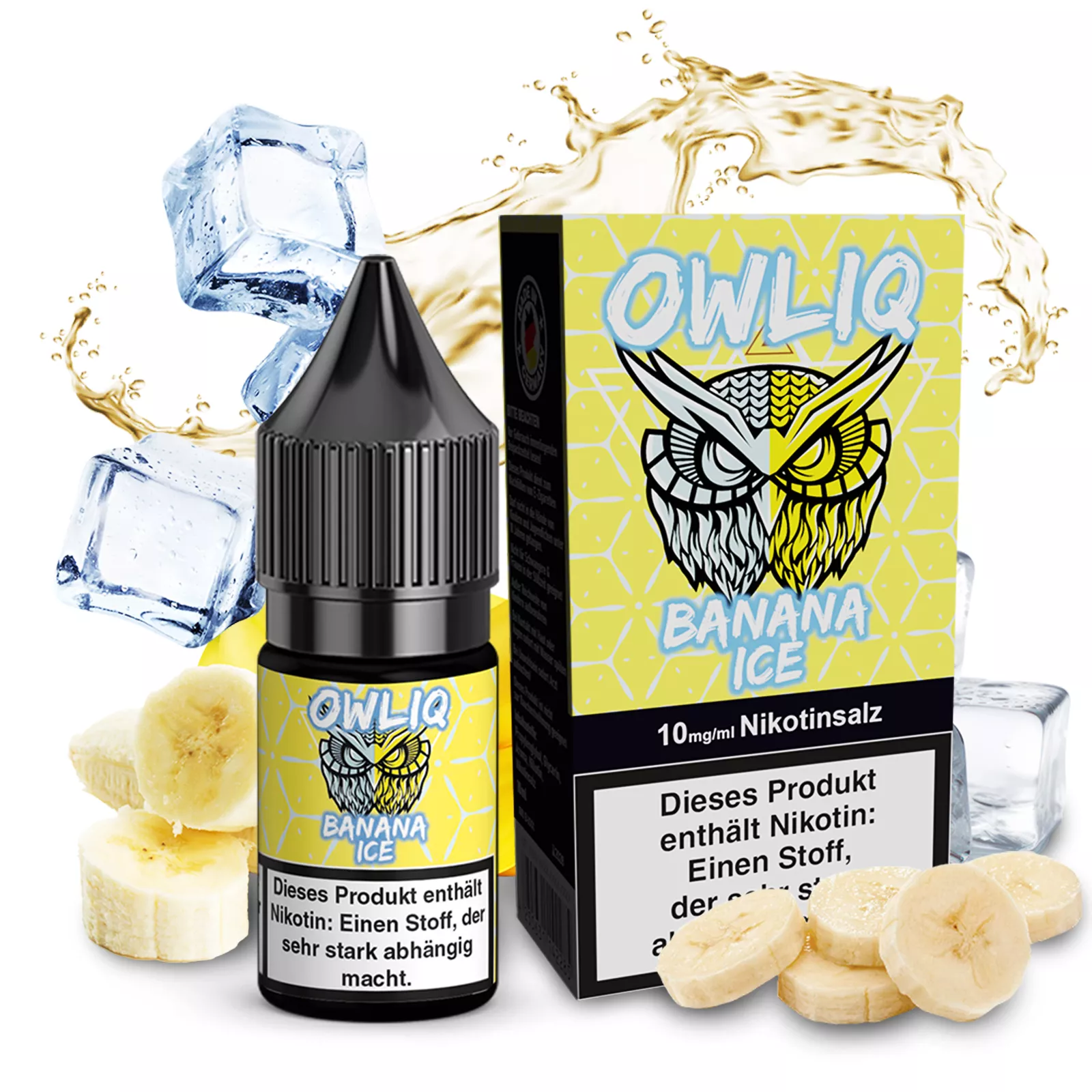 OWLIQ Overdosed - Banana Ice 10ml Nikotinsalzliquid - 10mg/20mg