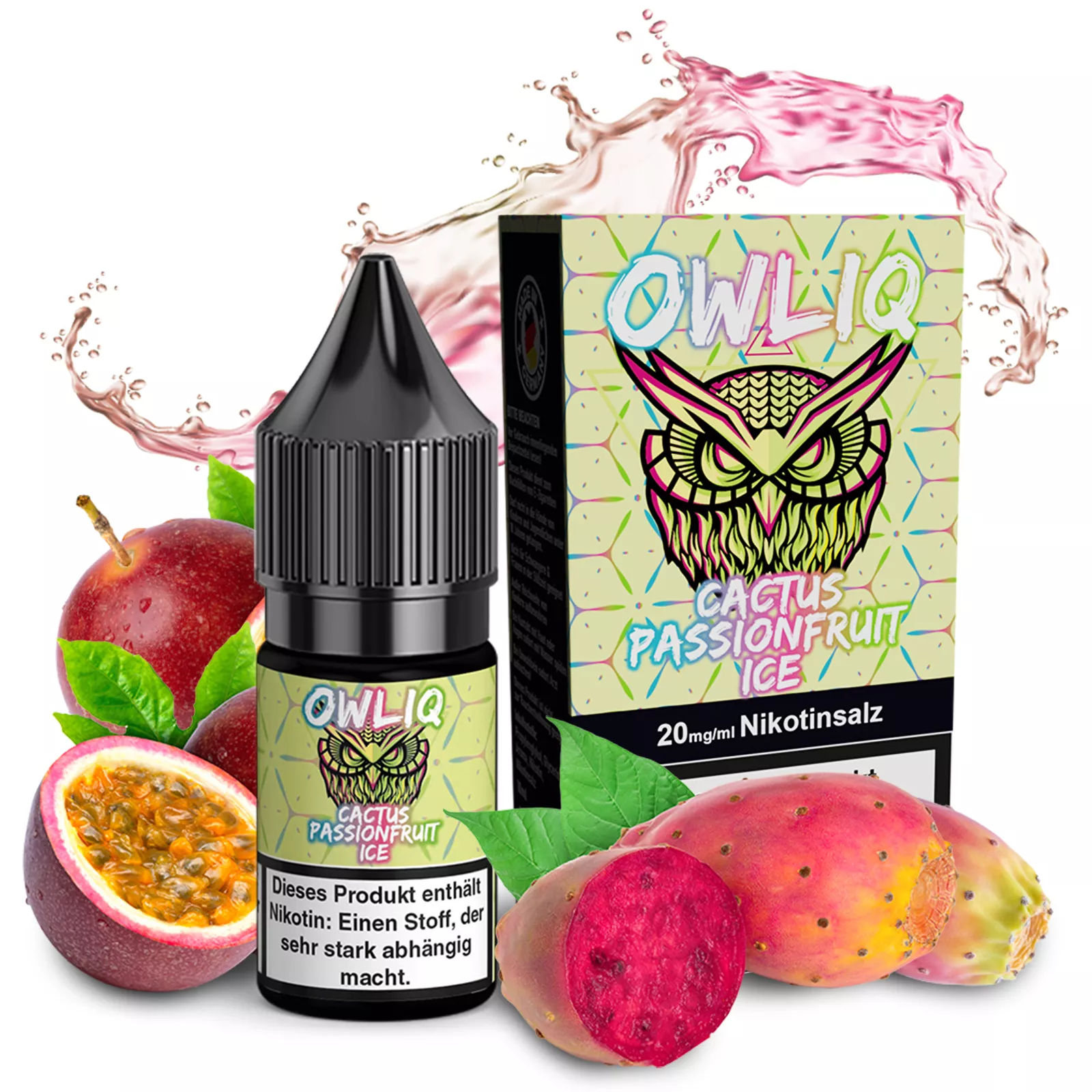 OWLIQ Overdosed - Cactus Passionfruit Ice  10ml Nikotinsalzliquid - 10mg/20mg
