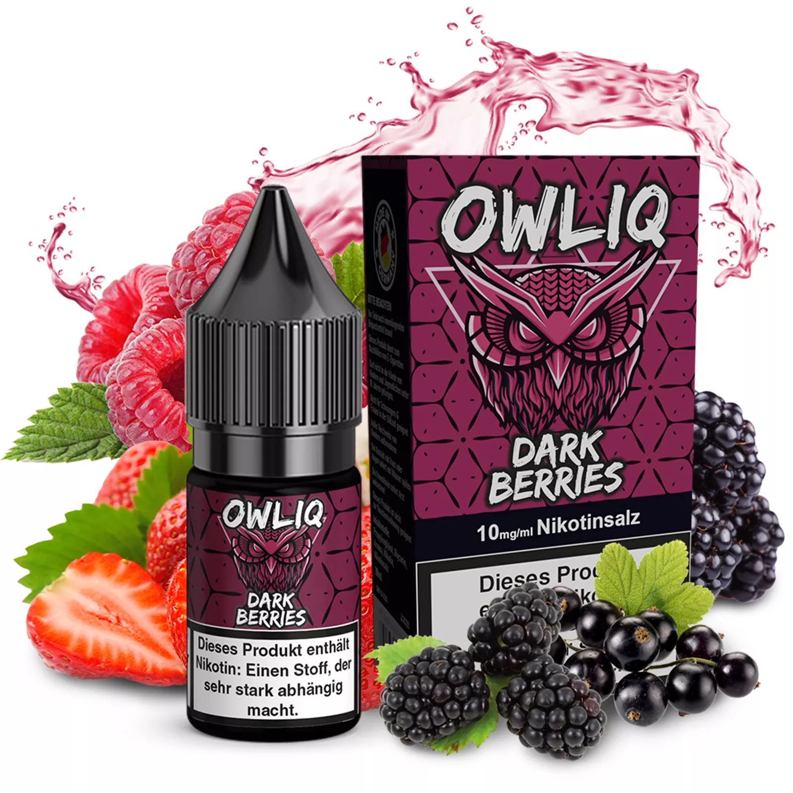 OWLIQ Overdosed - Dark Berries 10ml Nikotinsalzliquid - 10mg/20mg