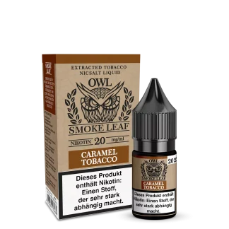 OWL Smoke Leaf - Caramel Tobacco 10ml Nikotinsalzliquid - 10mg/20mg