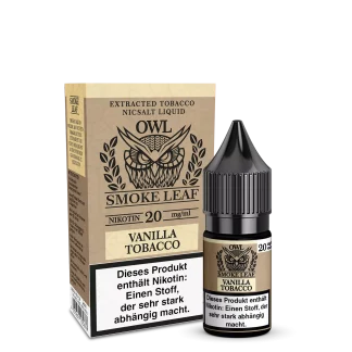 OWL Smoke Leaf - Vanilla Tobacco 10ml Nikotinsalzliquid - 10mg/20mg