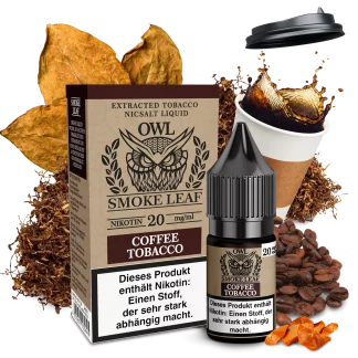 OWL Smoke Leaf - Coffee Tobacco 10ml Nikotinsalzliquid - 10mg/20mg