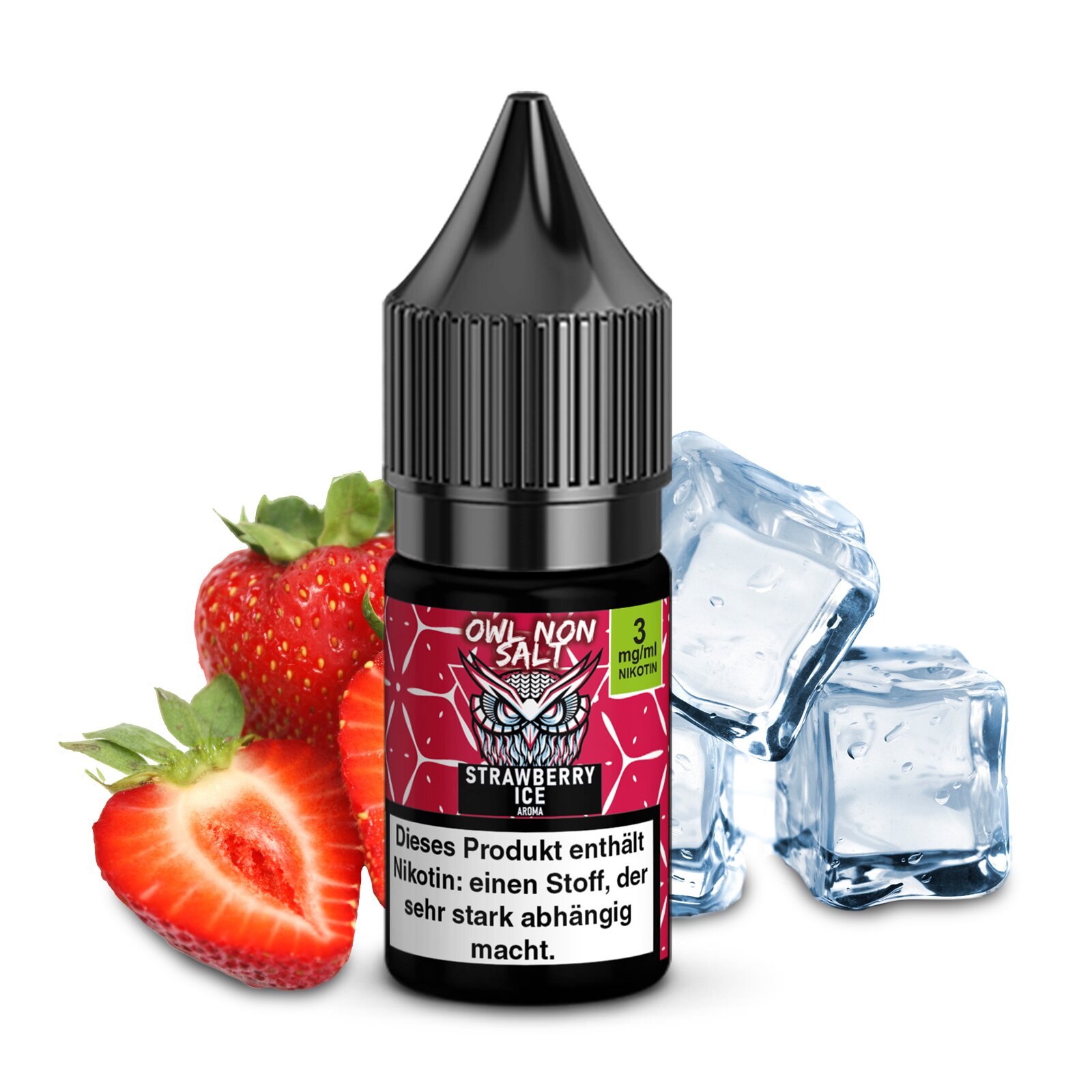 OWL Non Salt - Strawberry Ice - 10ml (0/3/6/12mg)