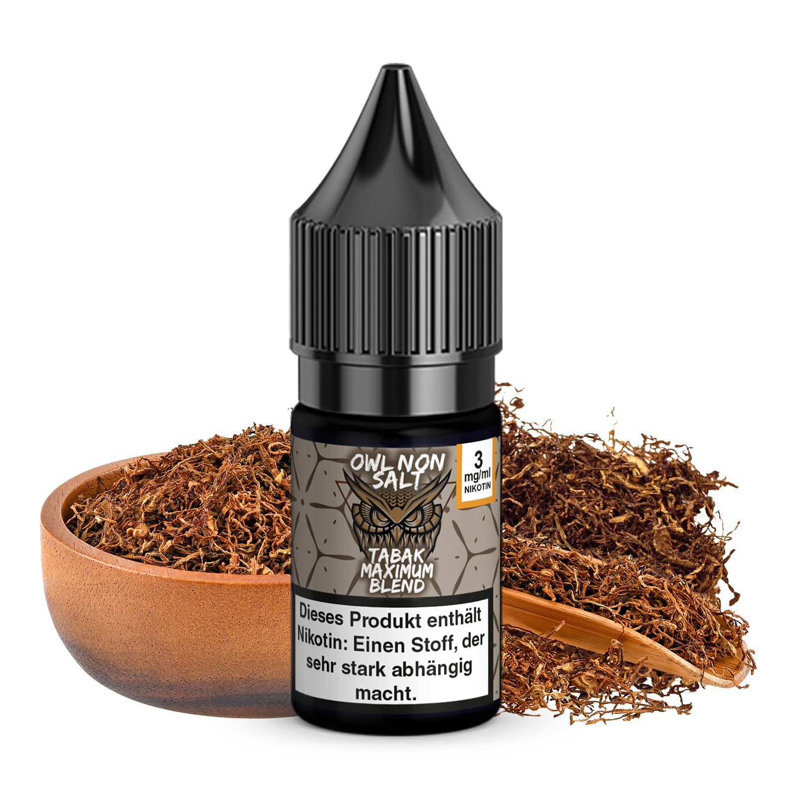 OWL Non Salt - Tabak Maximum Blend - 10ml (0/3/6/12mg)