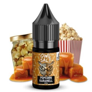 OWL Salt Liquid  - Popcorn Caramel 10ml - (10mg/20mg)