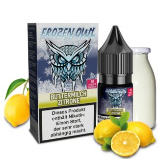 Buttermilch Zitrone- Frozen OWL Overdosed Nikotinsalz 10ml 10mg/20mg