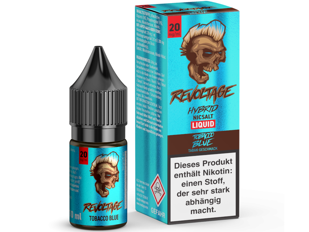 Revoltage - Tobacco Blue- Hybrid Nikotinsalz Liquid 10mg/20mg