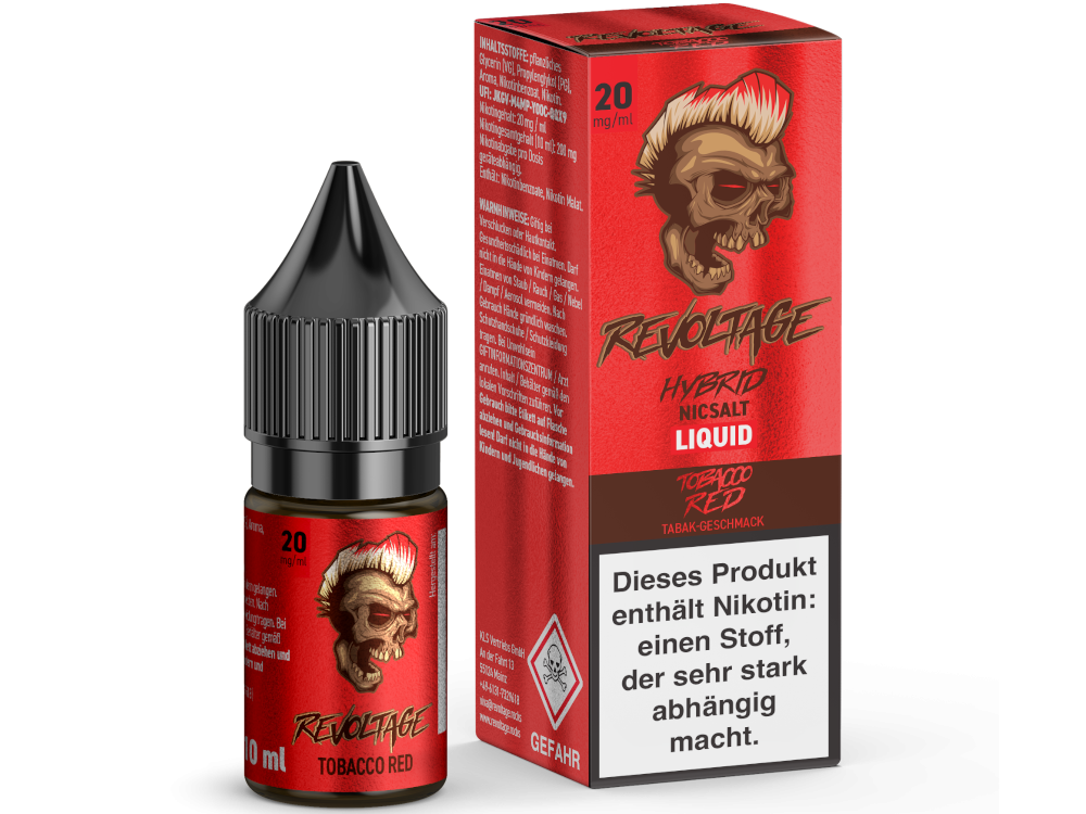 Revoltage - Tobacco Red- Hybrid Nikotinsalz Liquid 10mg/20mg