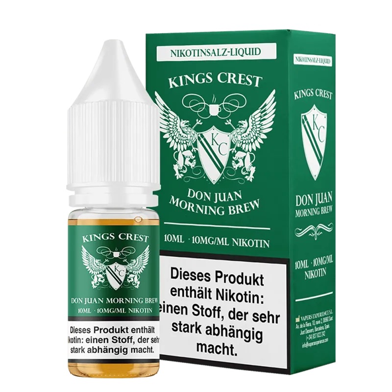 Kings Crest Don Juan - Morning Brew - 10ml Nikotinsalzliquid - 10mg / 20mg