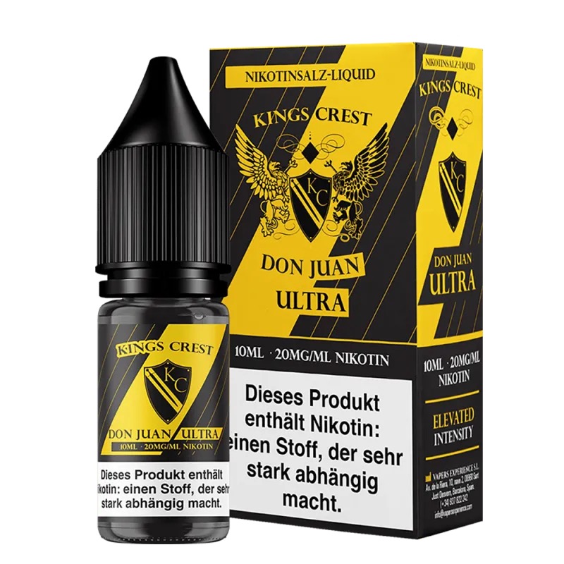 Kings Crest Don Juan - Ultra - 10ml Nikotinsalzliquid - 10mg / 20mg