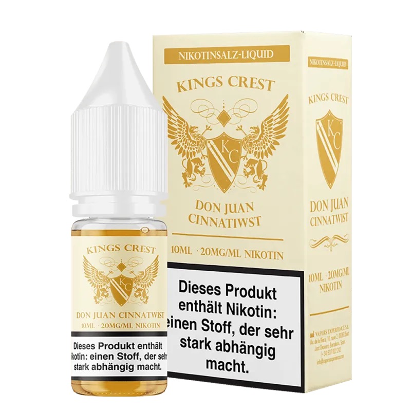 Kings Crest Don Juan - Cinnatwist - 10ml Nikotinsalzliquid - 10mg / 20mg