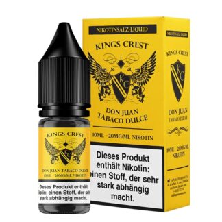 Kings Crest Don Juan - Tobaco Dulce - 10ml Nikotinsalzliquid - 10mg / 20mg