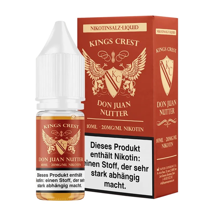 Kings Crest Don Juan - Nutter - 10ml Nikotinsalzliquid - 10mg / 20mg