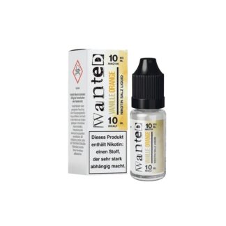 Wanted - Vanille Orange Nikotinsalzliquid 10ml - 10mg / 20mg
