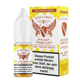 Kings Crest Nikotinsalz Don Juan Liquid Gold 10ml Liquid - 10mg/20mg
