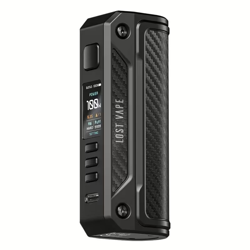 Lost Vape - Thelema Solo 100W Mod - Black Carbon Fiber