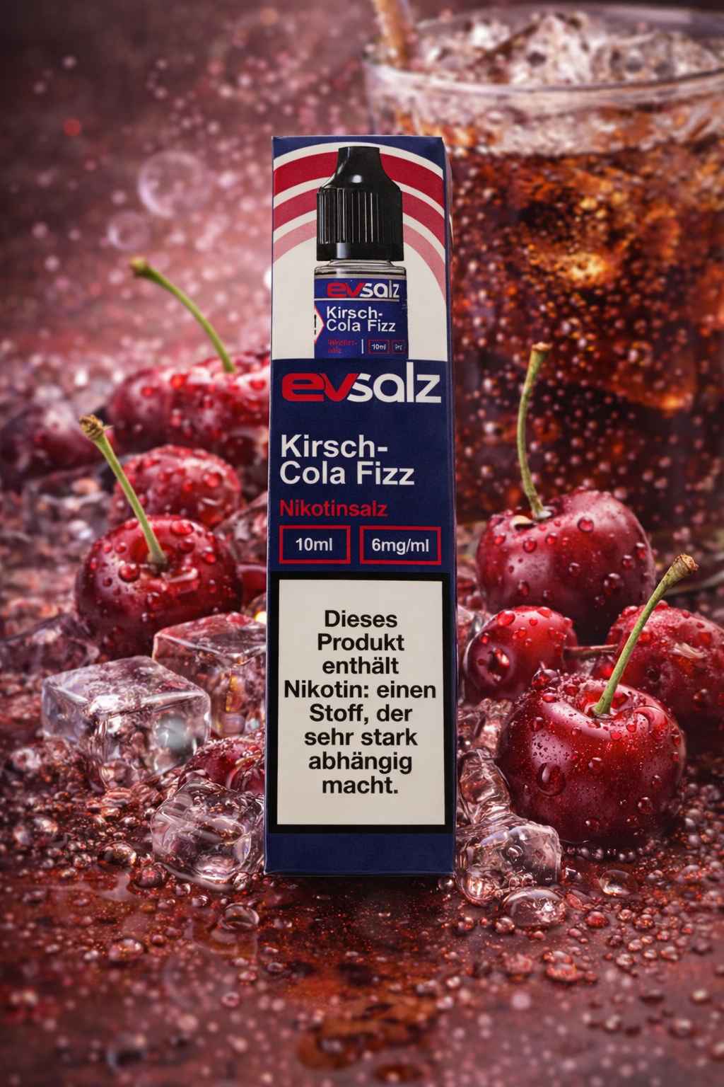EvSalz - Kirsch Cola Fizz - Nikotinsalz Liquid 10ml