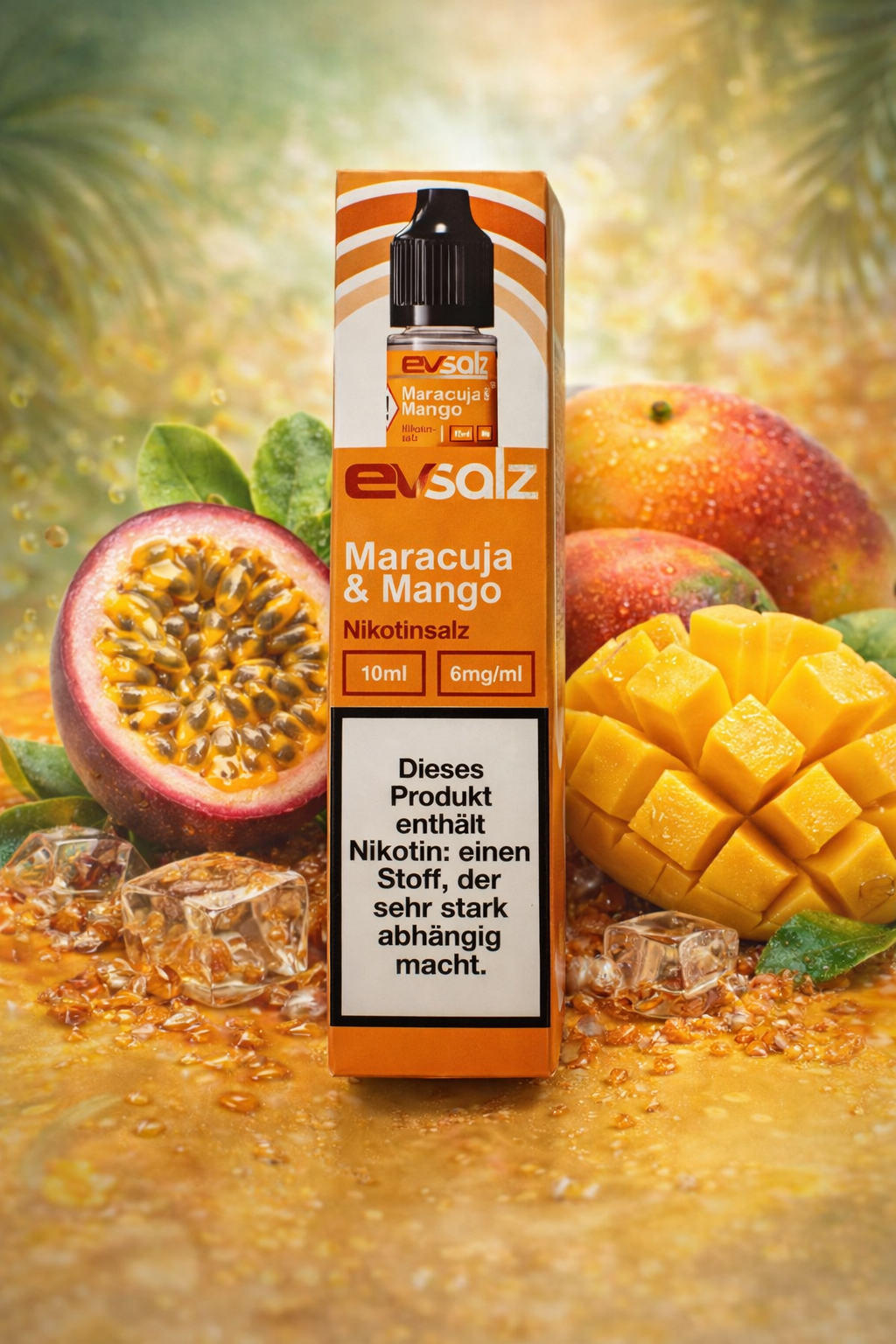 EvSalz - Maracujá Mango - Nikotinsalz Liquid 10ml