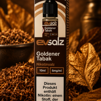 EvSalz - Goldener Tabak - Nikotinsalz Liquid 10ml
