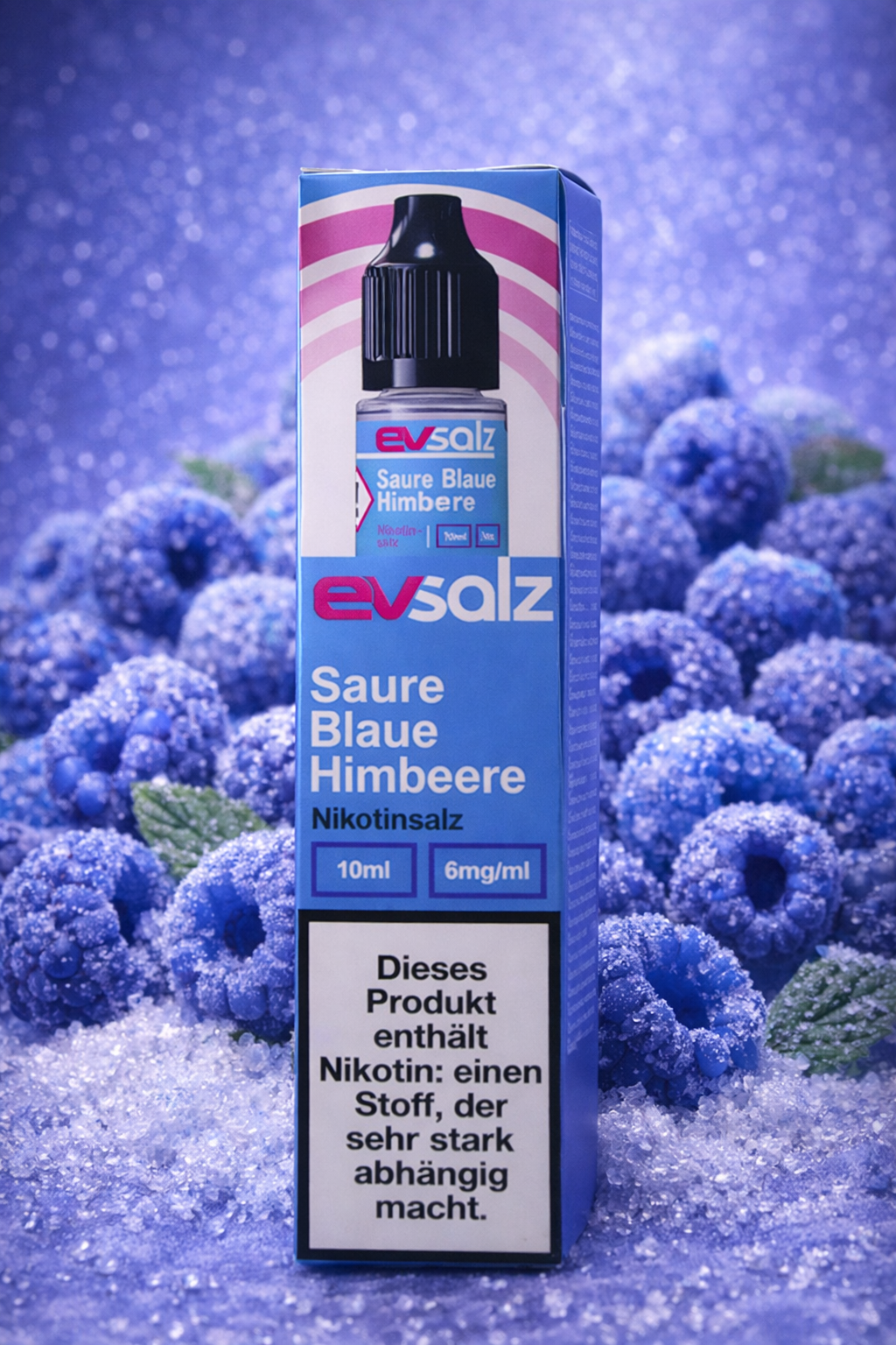 EvSalz - Saure blaue Himbeere - Nikotinsalz Liquid 10ml