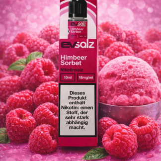 EvSalz - Himbeer Sorbet - Nikotinsalz Liquid 10ml