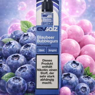 EvSalz - Blaubeere Bubblegum - Nikotinsalz Liquid 10ml