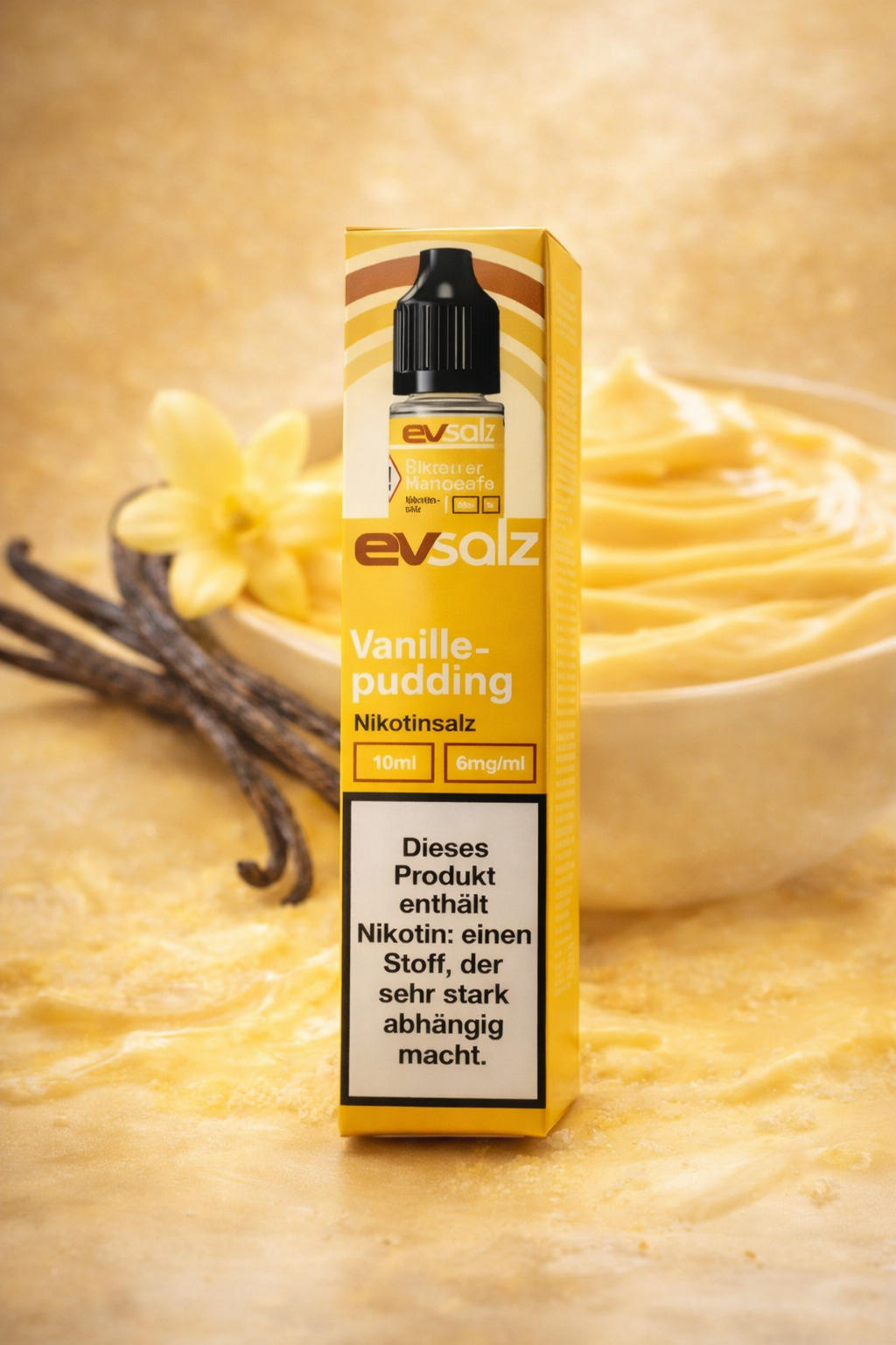 EvSalz - Vanillepudding - Nikotinsalz Liquid 10ml