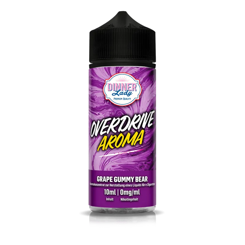 Dinner Lady Overdrive Longfill - Grape Gummybear - 10ml in 120ml Flasche
